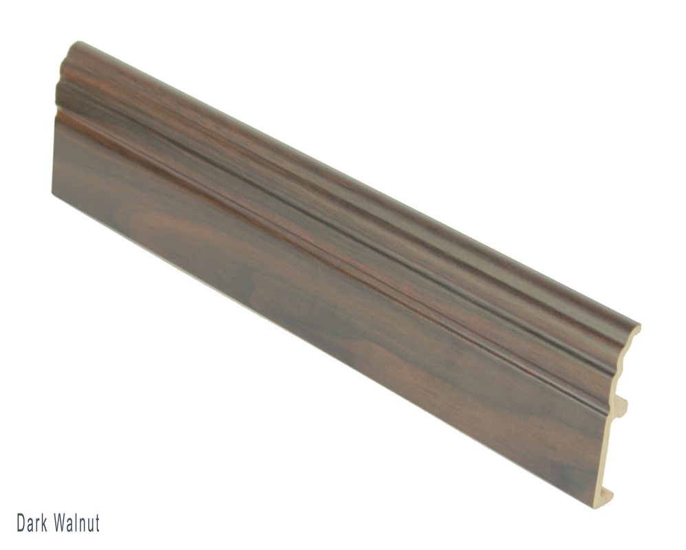 wpc skirting dark walnut